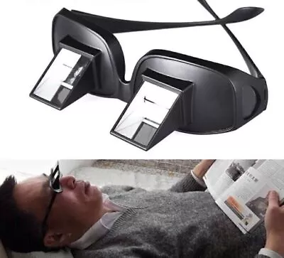 Bed Prism Spectacles Horizontal Lazy Periscope Glasses Reading Watch TV UK Stock • $10.71