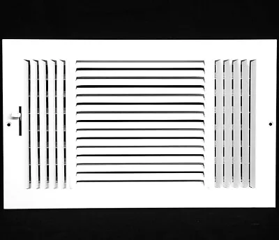 16  X 8  HVAC Premium Return Grille White Metal Vent Cover 3 Way 17.75  X 9.75  • $15.99