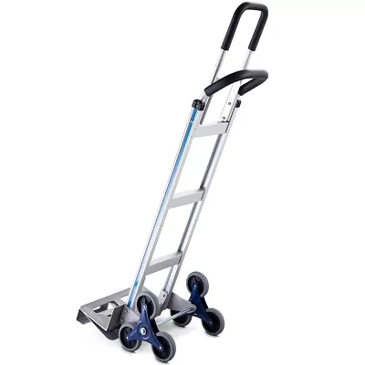 2-In-1 Aluminum Hand Truck Convertible Stair Climbing Cart And Dolly 250 KG • £79.95