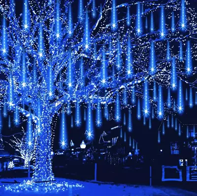 LED 8 Tube LED Christmas Light Meteor Shower Rain Lights Decoration Garden Home • $10.44