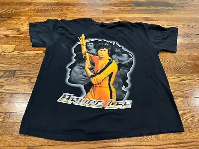 Roman Tiriam Bruce Lee Shirt Black Short Sleeve Martial Arts Kung Fu Adult XL • $15