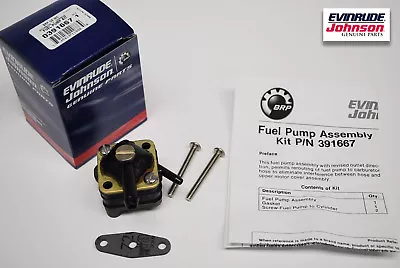 New Johnson Evinrude OEM Outboard 9.9 - 15hp Fuel Pump Kit 391667 BRP/OMC • $65.99