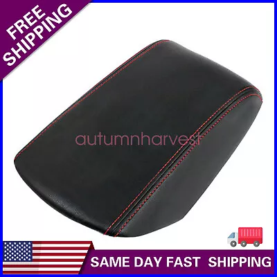 $10.55 • Buy For 2011-2018 Ford Explorer 2.3L/3.5L Leather Console Armrest Cover Red Stitch