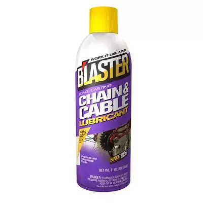 Blaster Long-Lasting Chain And Cable Lubricant Spray Bicycle Bike 11 Oz. Lube • $9.57