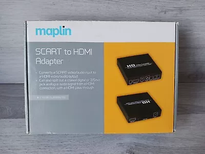 Maplin - SCART To HDMI Adapter Video/Audio Input To HDMI Video/Audio Output • £15