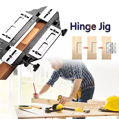 Aluminum Door Lock Hinge Jig Woodworking Door Hinge Template Slotting Locator • $64.99