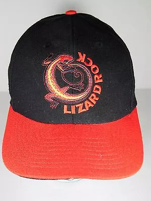 VTG 1990s LIZARD ROCK MARLBORO CIGARETTE TOBACCO RED & BLACK ADVERTISING HAT CAP • $22.41