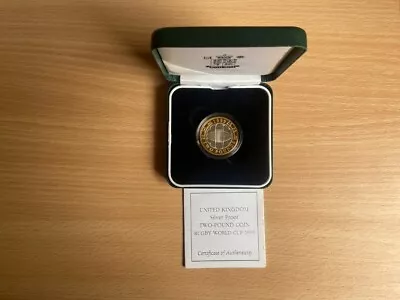 Royal Mint Coin Rugby World Cup 1999 £2 Silver Proof • £22