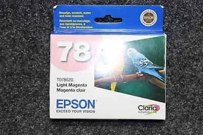 Epson 78 Light Magenta Ink Cartridge Genuine OEM T078620 Exp 11/2008 Sealed • $15.99