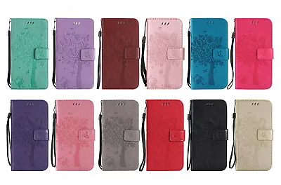 For LG K10 K8 V20 V30 Q8 C70 Embossing PU Leather Flip Wallet Case Phone Cover • £5.51