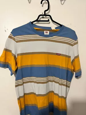 Men's Stripey T-Shirt By Levi's - Medium - NEW! • £6.99