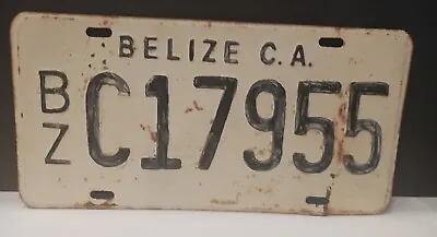 BELIZE CAYO CENTRO AMERICA 1970s VINTAGE # BZ C17955 RARE LICENSE PLATE • $55