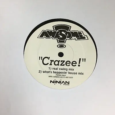 $5.11 • Buy Crazee! Awesome Real Swing Mix 12'' Vinyl Dj Promotion Copy Ninian Music Uk