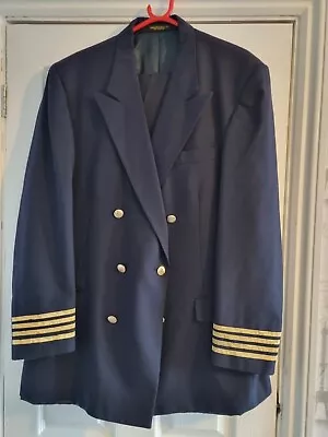 £20 • Buy Adult Blue American Airlines Pilot Civil Aviation Uniform Size XL 
