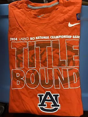 NEW Nike Auburn Tigers 2014 Football National Championship Game Shirt Medium • $9.99