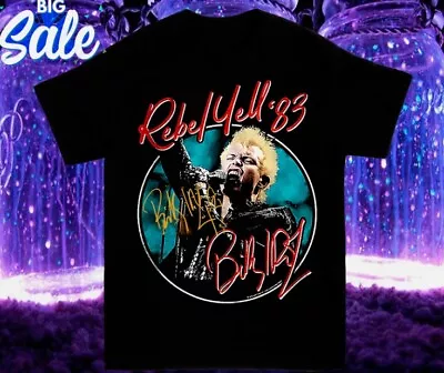 Vintage Singer Billy Idol T Shirt Black Signature Shirt New New Hot Hot Shirt • $23.99