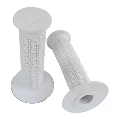 AME Old School BMX Bicycle Grips - ROUNDS - WHITE • $18.99