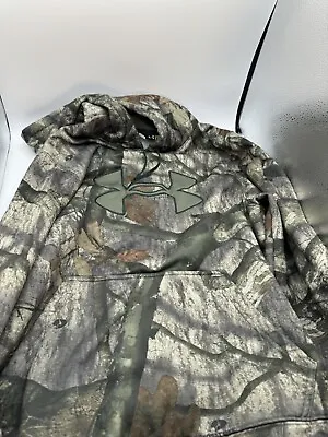 Under Armour Mossy Oak Break-Up Infinity Tree Camo Hoodie Size Medium • $23.99