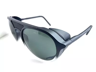 New VUARNET VL 1709 0005 VL1709 Grey Polar Black Round Men's Sunglasses • $329.99