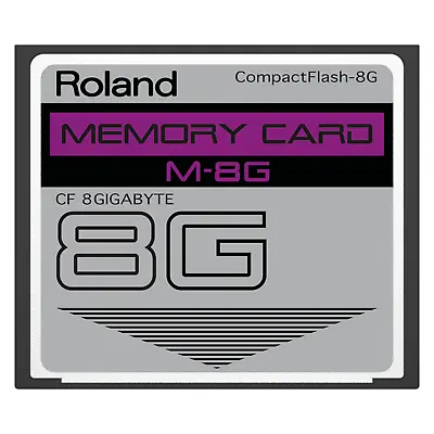 $38.95 • Buy 8GB Roland M-8G CompactFlash CF Memory Card For V-Synth, Fantom X6, X7 +