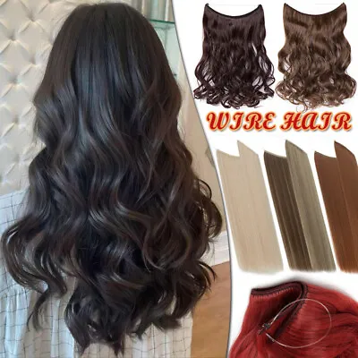 Wire In Hair Extensions Elastic Band Secret Miracle Ring 100% Real Thick Hair US • $13.40