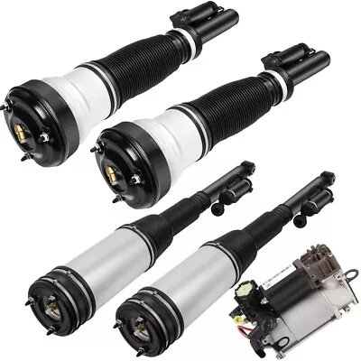 5PCS Front Rear Air Suspension Shocks Compressor For Mercedes W220 S430 S500 RWD • $738.48