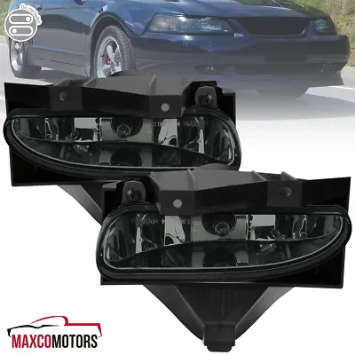Smoke Fog Lights Fits 1999-2004 Ford Mustang Driving Bumper Lamps+Switch 99 00 • $25.64