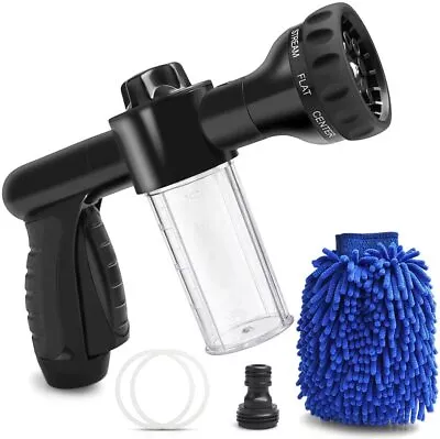 8 In 1 Spray Gun Hose Nozzle Foam Cannon Bottle Soap Sprayer 100ml Cleaning Tool • $20.99