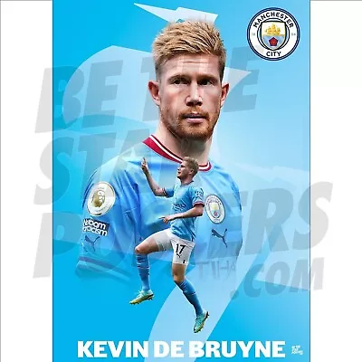 Manchester City 22/23 De Bruyne Poster OFFICIALLY LICENSED A4 A3 A2 + Frame • £5