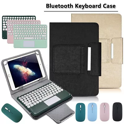 Universal Leather Case & Touchpad KEYBOARD For 9.7 10 10.1 10.2 10.5 11   Tablet • $20.42