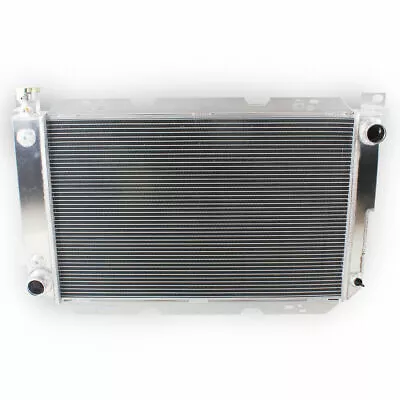 4Row Aluminum Radiator For 1985-1997 1986 Ford F150 F250 F350 F450 Bronco Truck  • $219