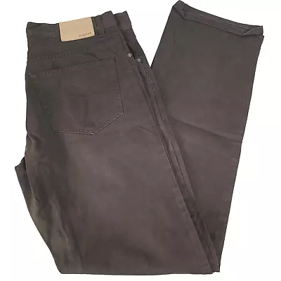Gant Jason Chino Jeans W32 L34 Mens Brown Straight Normal Waist Regular Fit • £29.99