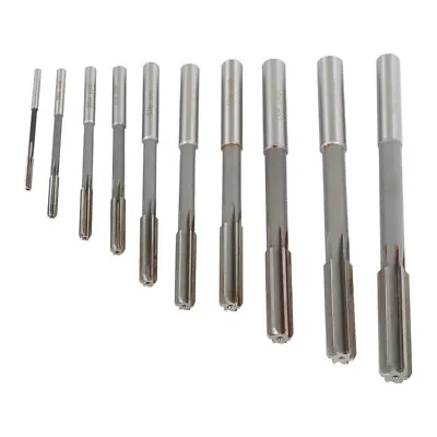 10Pcs Machine Reamer SetHSS H7 Straight Flute Chucking Reamer Milling Cutter • $25.50