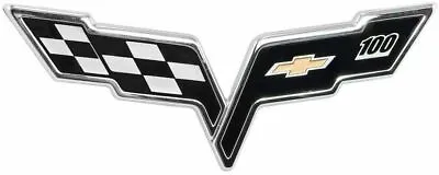 For 2005-2013 C6 Corvette New Front Hood Crossed Flag Emblem 100th Anniversary • $24.97