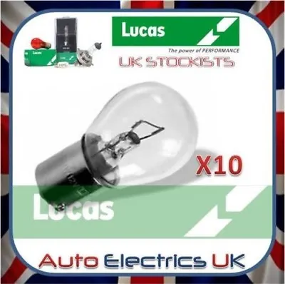 10x Lucas 382 12V 21W Bulb Stop Side Flasher Stop Tail Brake Car Fog Single Pin • £4.99