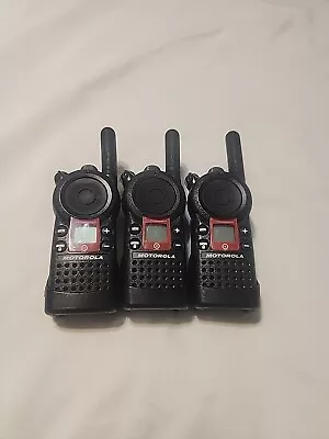 3 Motorola CLS1810T UHF Target Walkie Talkie Radio With Belt Clip And Batteries  • $79.99