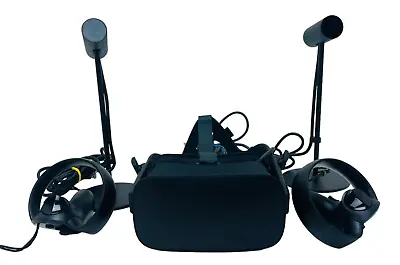 Oculus Rift VR Virtual Reality Headset Full Set CV1 Black • $124.95