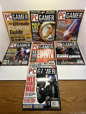 (7) Issues Of PC Gamer Magazine 2000 Jan Feb May June July Nov & Dec • $10