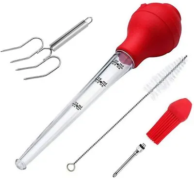 Turkey Baster Kit Meat Baster Syringe Meat Marinade Injector Needle • £9.99