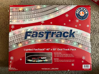 O Scale - Lionel 2025080 Lighted Fastrack 40  X 50  Oval Track Pack O6520 • $154.99