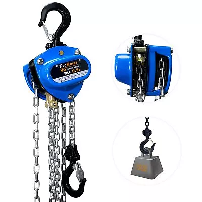 Chain Hoist 10FT Mini Hand Chain Block Hoist With 2 Heavy Duty Hooks • $74.19