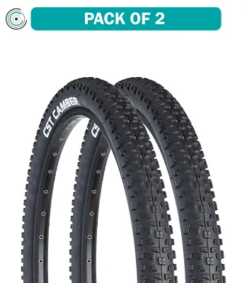 Pack Of 2 CST Camber Tire 26 X 2.25 Clincher Wire Steel Black Mountain Bike • $52.28