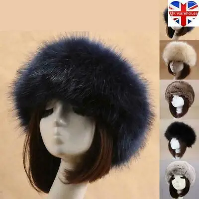 £5.99 • Buy Women Faux Fox Fur Snow Hat Winter Warmer Russian Cossack Ear Cap Headbands Ski