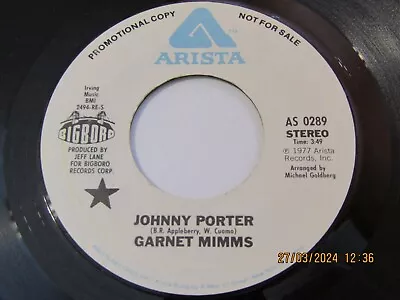 Demo Promo-garnet Mimms-johnny Porter/same-arista • £1