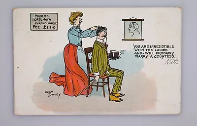 Vintage Postcard Phrenologist Fortune Teller English Valentines Series • $12.99