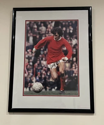 £150 • Buy George Best Signed Picture. Framed + Coa