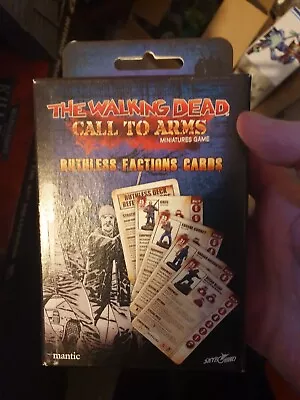 Mantic Games The Walking Dead - Call To Arms: Ruthless Factions Cards Pack • £25