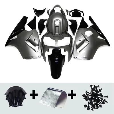 ABS Fairing For Kawasaki ZX12R 2000 2001 ZX-12R 00 01 Black Silver Bodywork Kit  • $360.95