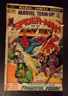 MARVEL TEAM-UP #2 -- SPIDER-MAN And THE HUMAN TORCH (May 1972) • $4