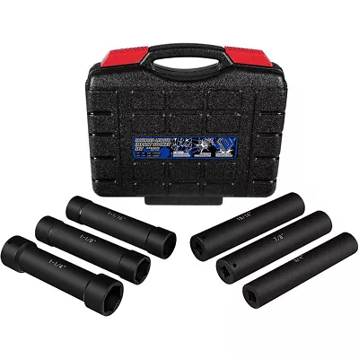 6PCS 1/2'' Drive Extended Length Extra-Deep Length Impact Socket Set Heavy Duty • $254